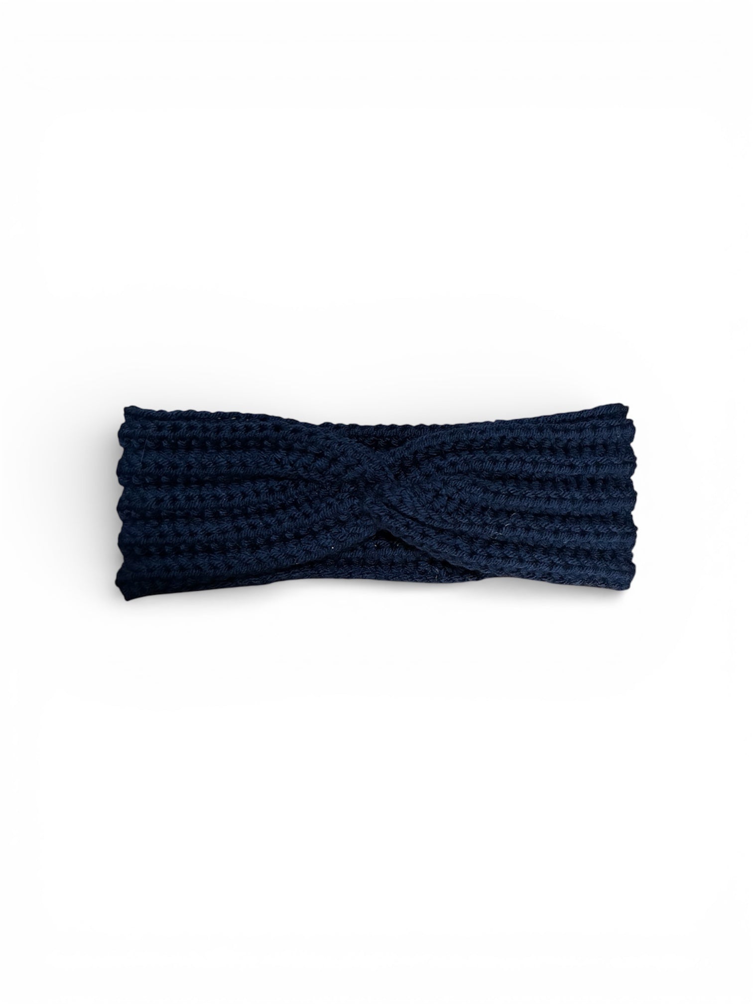 Kids Navy Blue Twist Ear Warmer