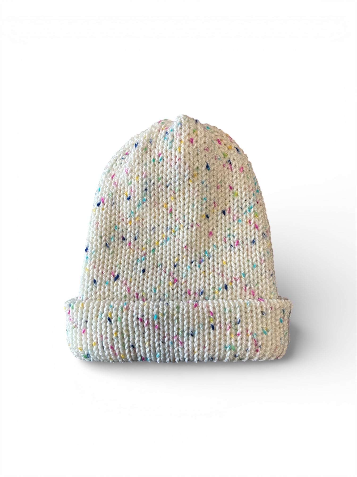 Kids White with Speckles Beanie