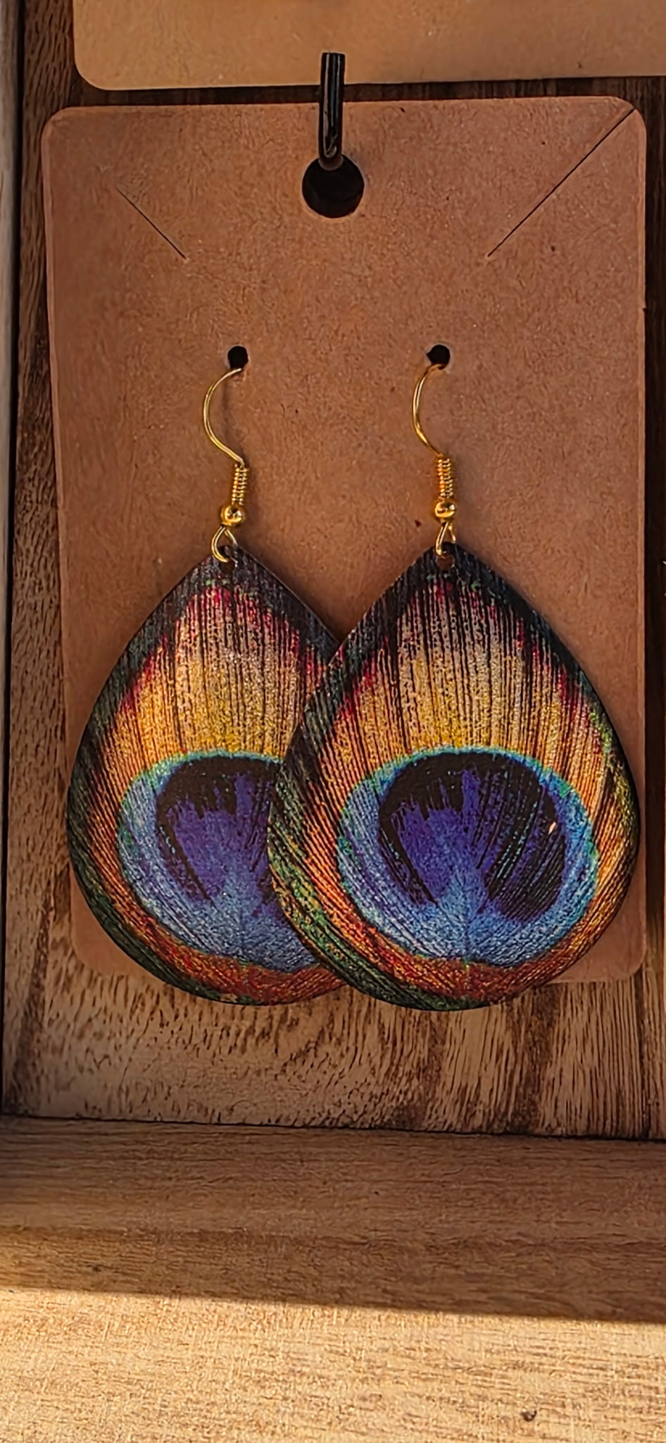 Peacock Feather Earrings