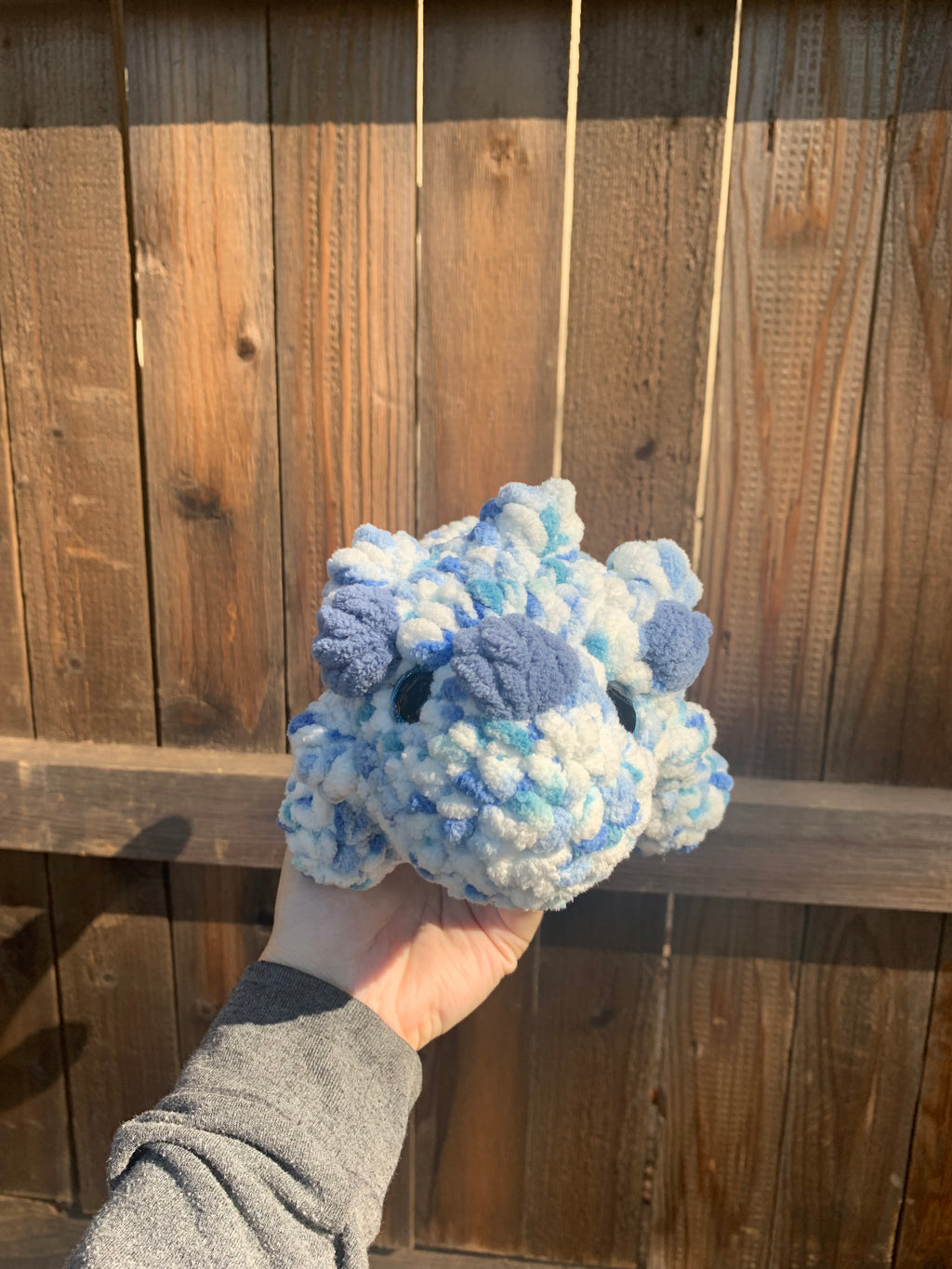 Blue/White Triceratops