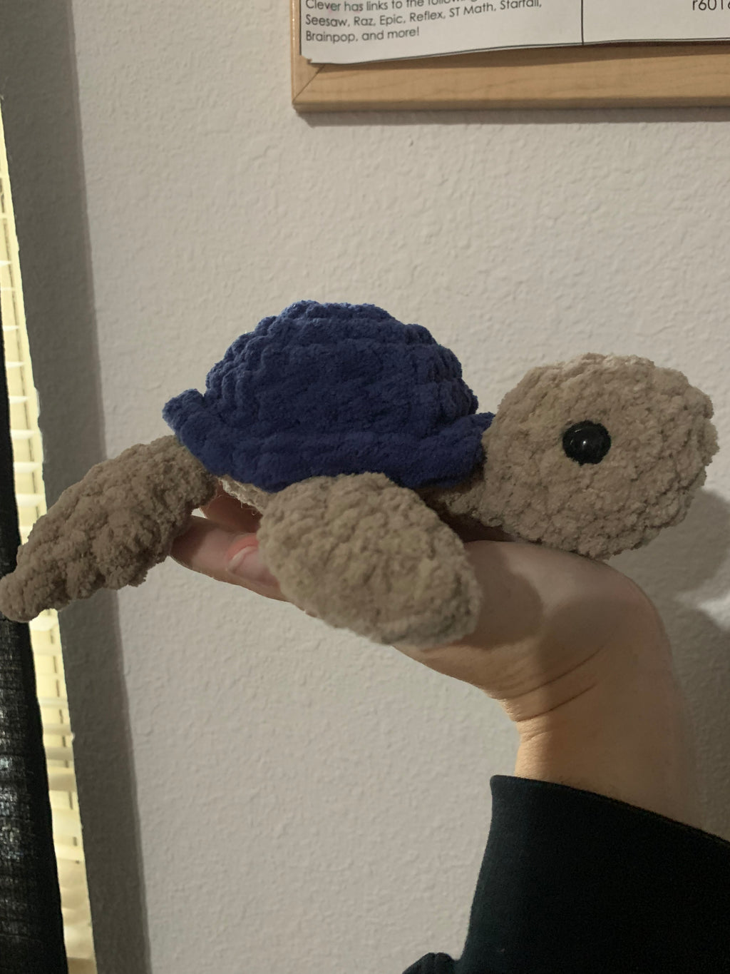Blue/Brown Sea Turtle Plushie