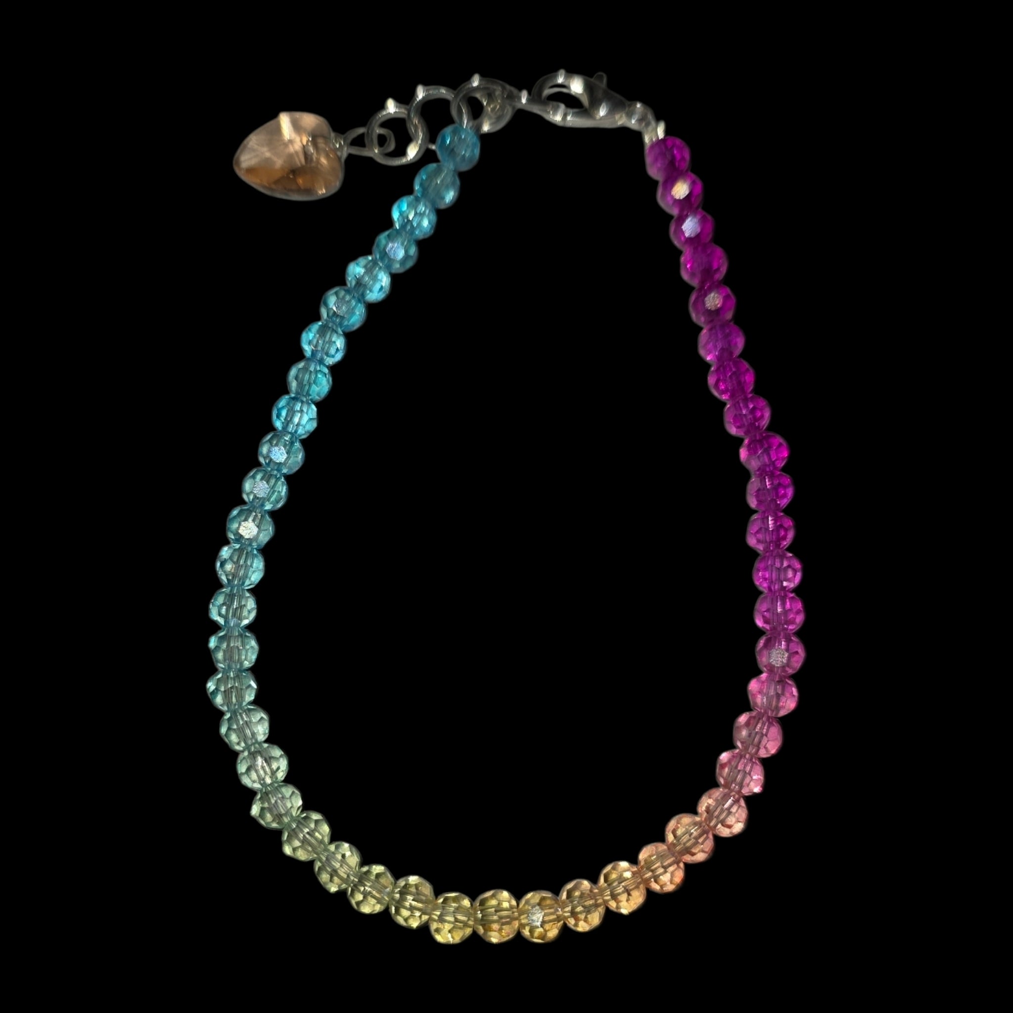 Multi Color Glass Bead Bracelet