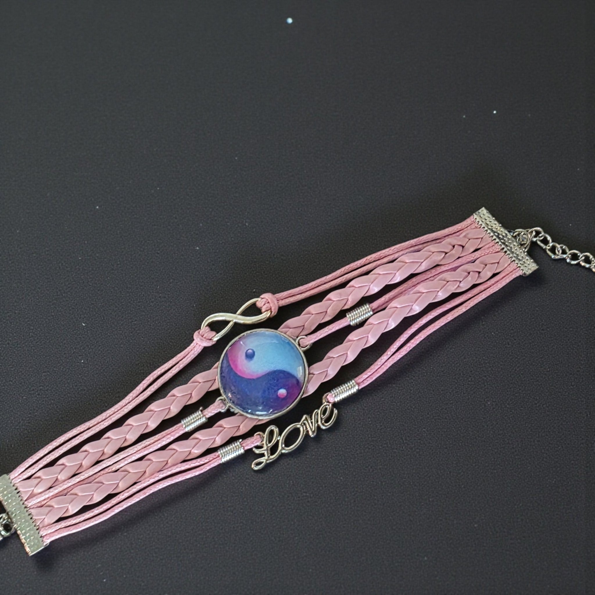 Yin Yang Pink Bracelet